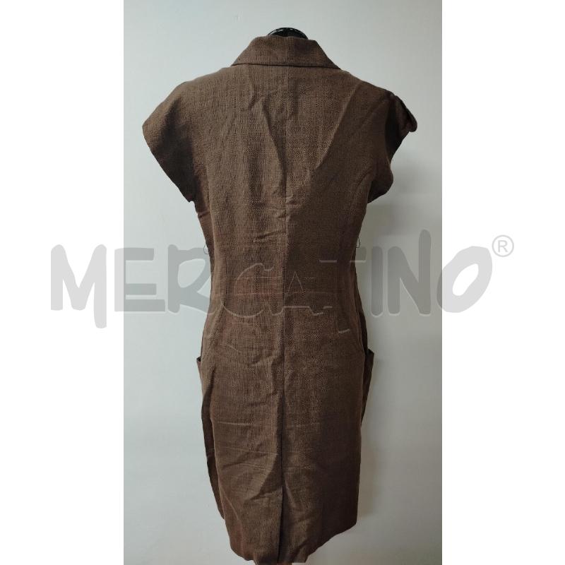 VESTITO DONNA CLASS ROBERTO CAVALLI MARRONE BOTTONI  DAVANTI | Mercatino dell'Usato Roma cinecitta' 2