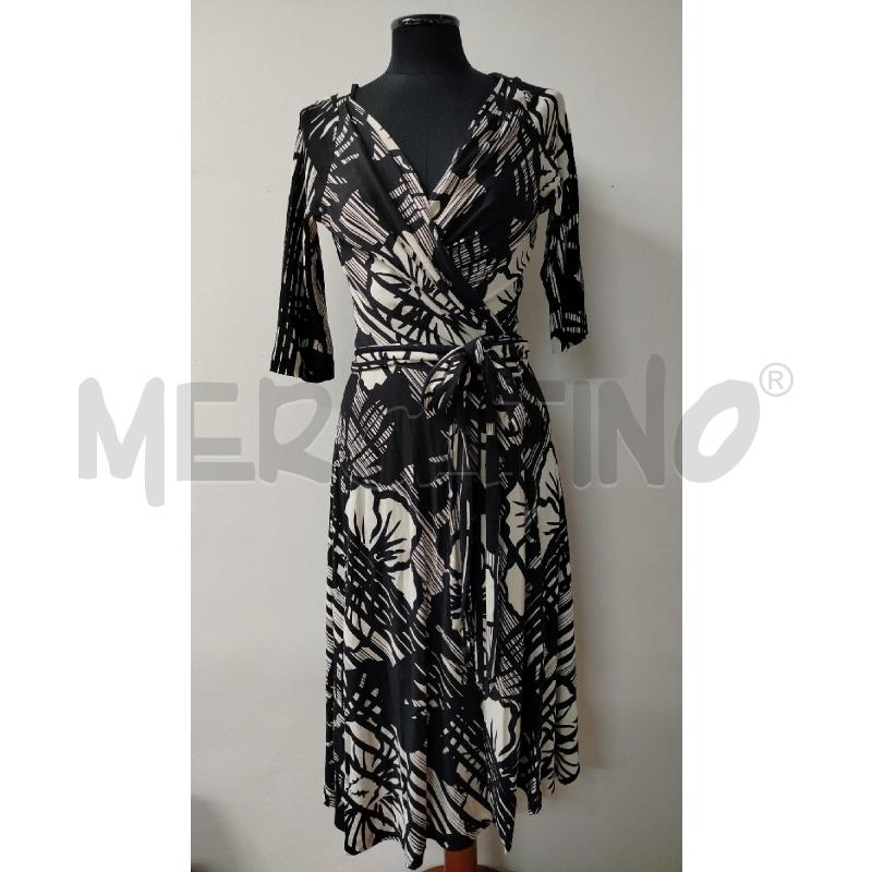 VESTITO DONNA DIANE VON FUSTEMBERG BIANCO NERO | Mercatino dell'Usato Roma cinecitta' 1
