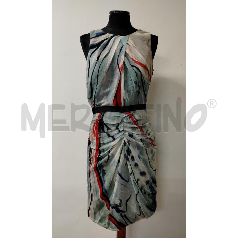 VESTITO DONNA DIANE VON FUSTENBERG AZZURRO ROSSO | Mercatino dell'Usato Roma cinecitta' 1