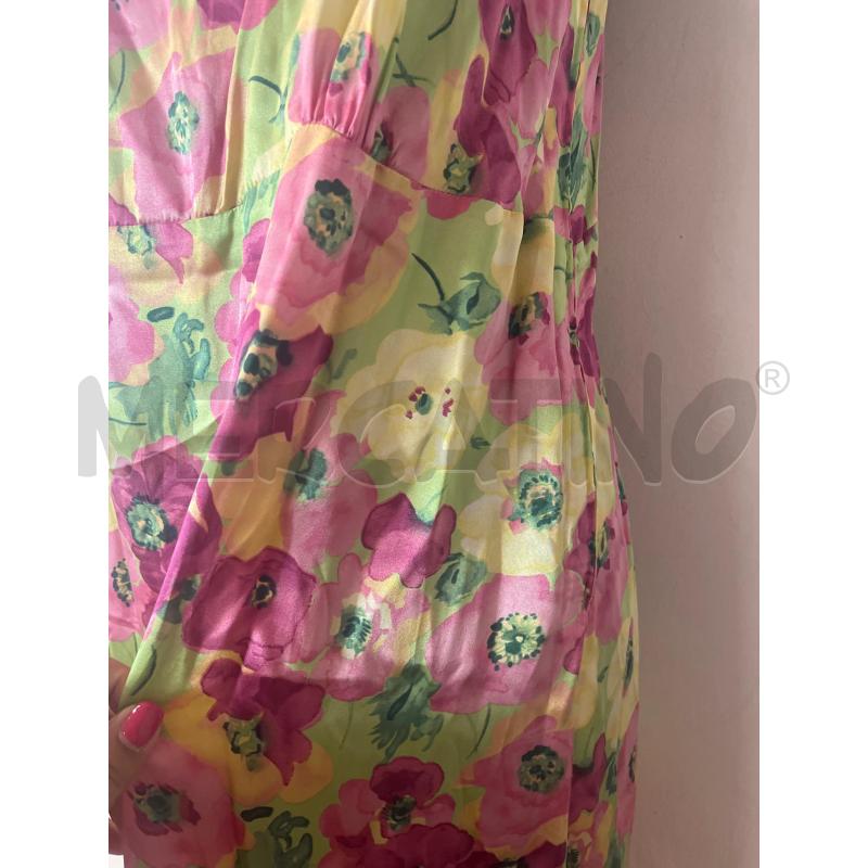 VESTITO DONNA EMANUEL UNGARO VERDE FIORI ROSA GIALL  | Mercatino dell'Usato Roma cinecitta' 3