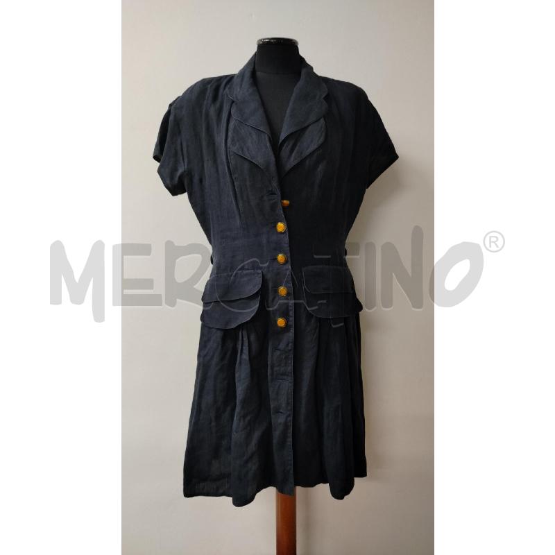 VESTITO DONNA FENDI LINO BOTTONI TRASPARENTI GIALLI | Mercatino dell'Usato Roma cinecitta' 1