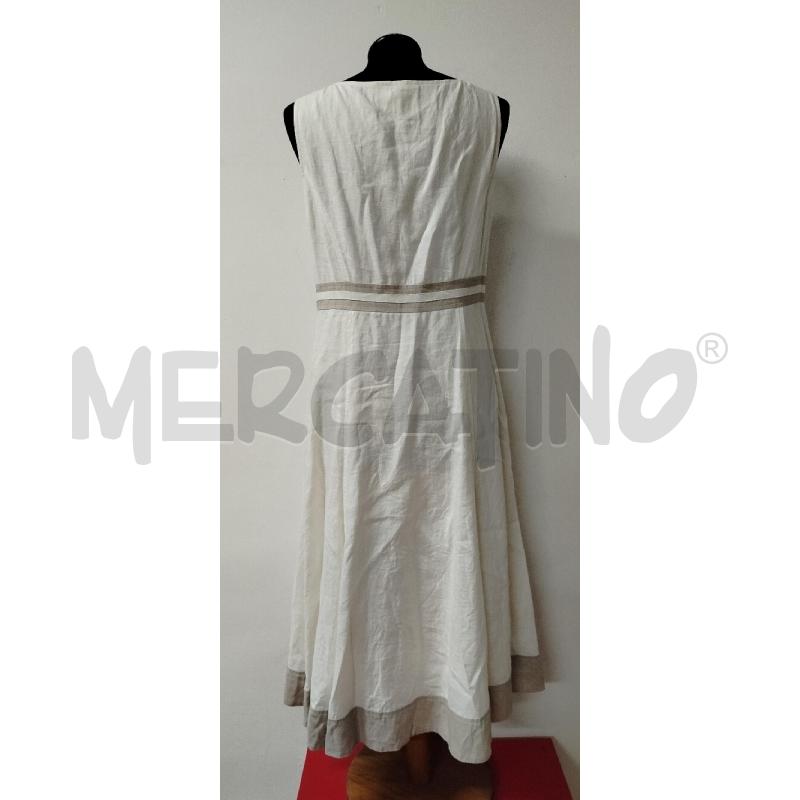 VESTITO DONNA FENN WRIGHT MANSON LINO BEIGE FIOCCP DAV  | Mercatino dell'Usato Roma cinecitta' 2