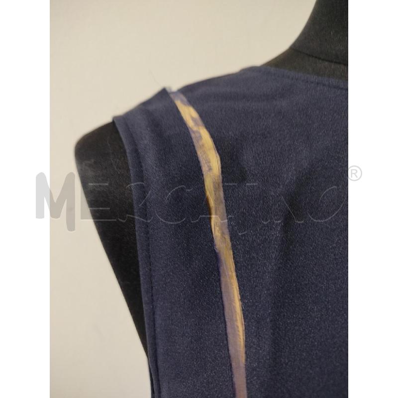VESTITO DONNA FERRAGAMO BLU SCURO INSERTI VELATI DA RIV  | Mercatino dell'Usato Roma cinecitta' 1