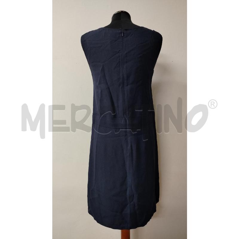 VESTITO DONNA FERRAGAMO BLU SCURO INSERTI VELATI DA RIV  | Mercatino dell'Usato Roma cinecitta' 2