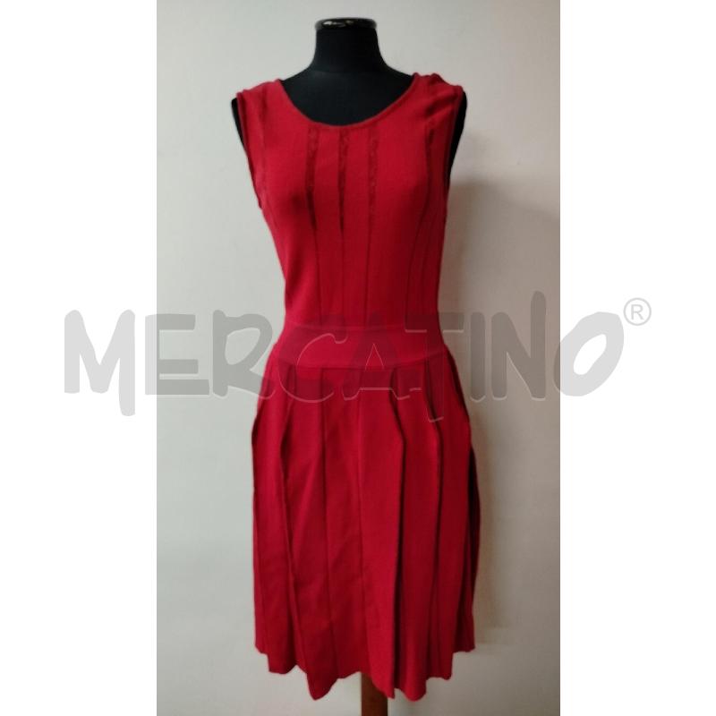 VESTITO DONNA GATTINONI ROSSO ZIP LATERALE | Mercatino dell'Usato Roma cinecitta' 1