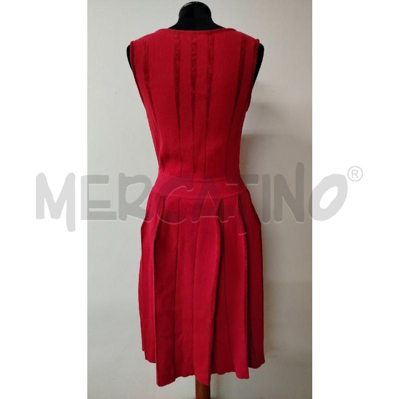 VESTITO DONNA GATTINONI ROSSO ZIP LATERALE | Mercatino dell'Usato Roma cinecitta' 2