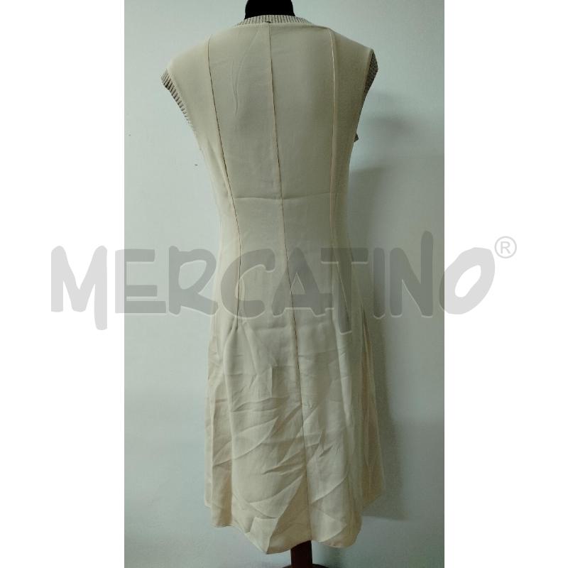 VESTITO DONNA INTREND ROSA BEIGE ASIMETTRICO A COSTINE  | Mercatino dell'Usato Roma cinecitta' 2