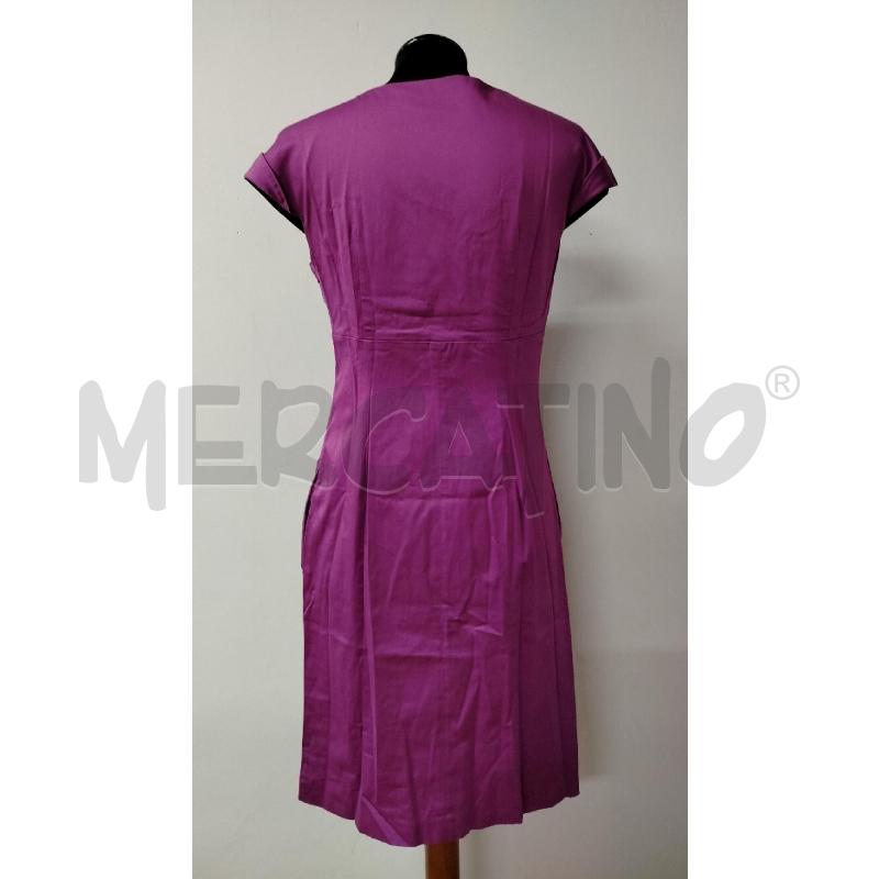 VESTITO DONNA INTREND VIOLA SCOLLO V PIEGHE | Mercatino dell'Usato Roma cinecitta' 2