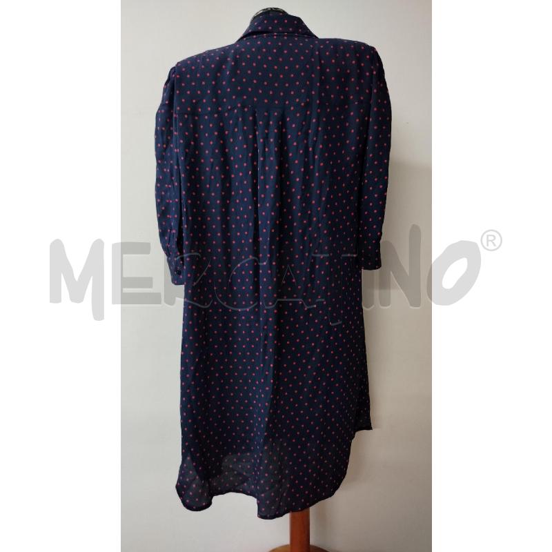 VESTITO DONNA LUISA SPAGNOLI BLU NOTTE POIS FUCSIA | Mercatino dell'Usato Roma cinecitta' 2