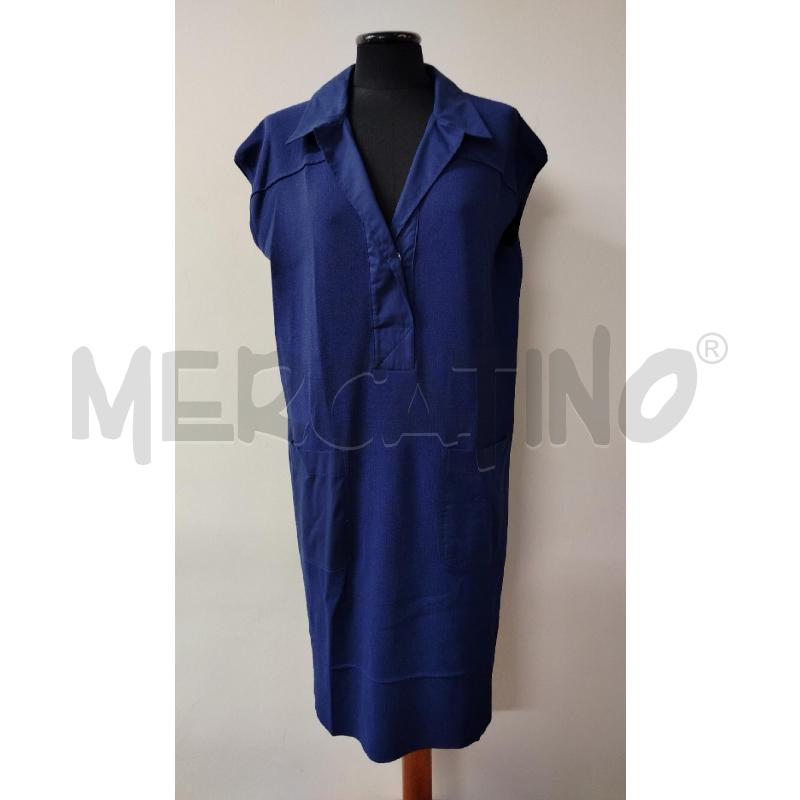 VESTITO DONNA LUISA SPAGNOLI BLU TASCHE SMANICATO | Mercatino dell'Usato Roma cinecitta' 1