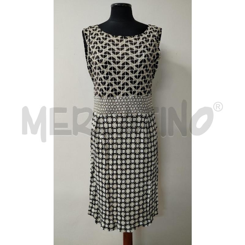 VESTITO DONNA MALIPARMI FIG GEOM BEIGE MARR  | Mercatino dell'Usato Roma cinecitta' 1