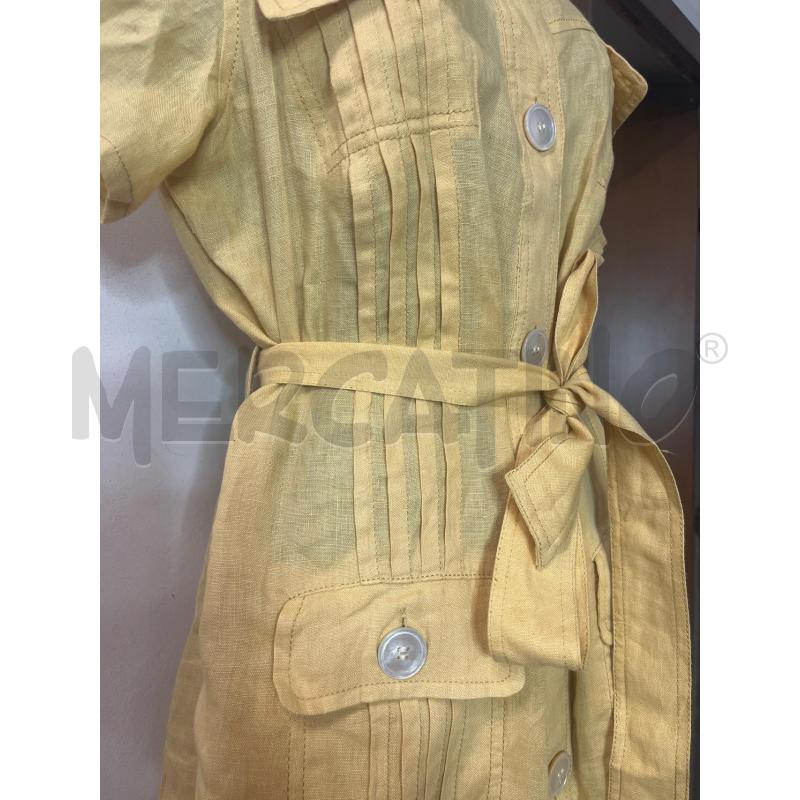 VESTITO DONNA MARELLA SENAPE TASCHE BOTT MAXI PLISSE | Mercatino dell'Usato Roma cinecitta' 3