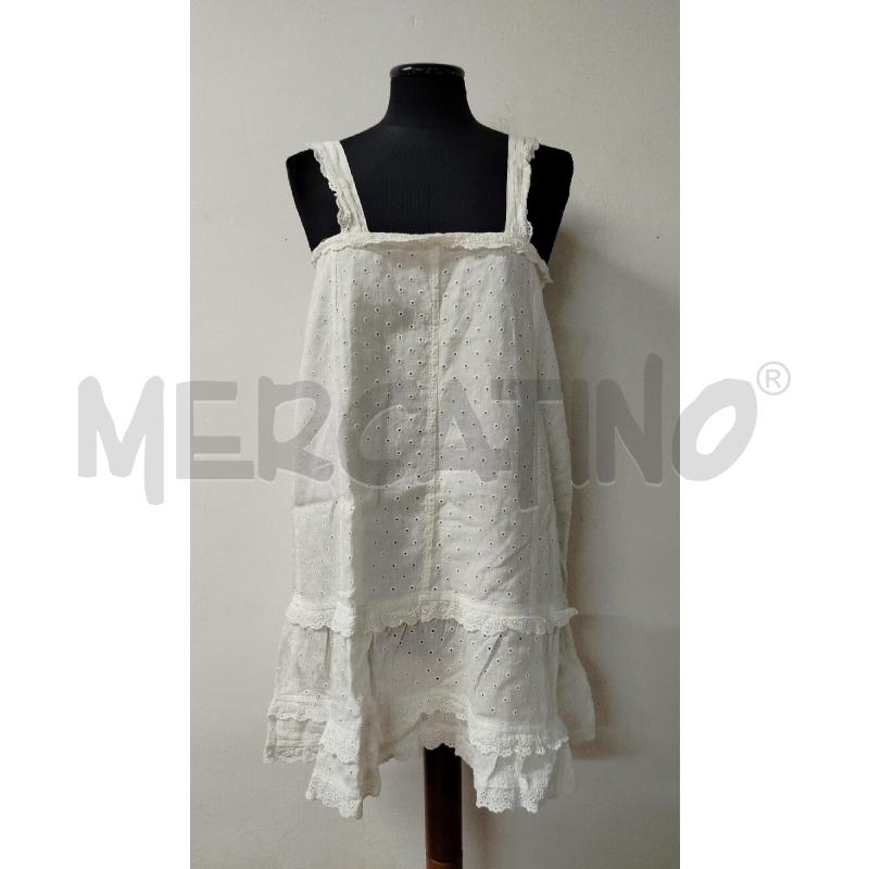 VESTITO DONNA MAXMARA BIANCO LINO SANGALLO | Mercatino dell'Usato Roma cinecitta' 1
