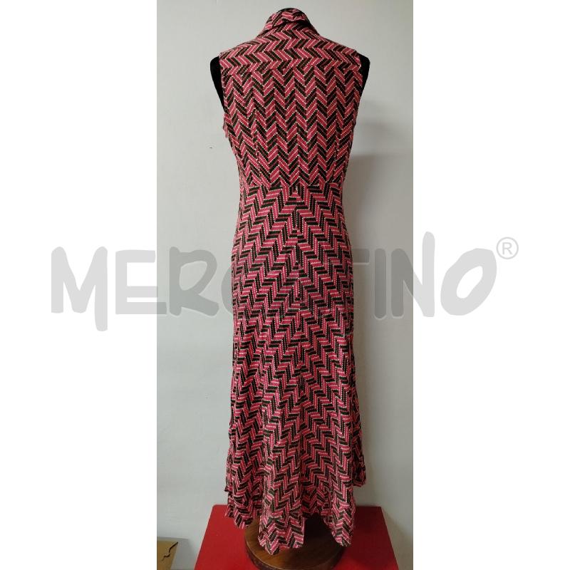 VESTITO DONNA MAX&CO FUCSIA VERDE ZIG ZAG BIANCO | Mercatino dell'Usato Roma cinecitta' 2