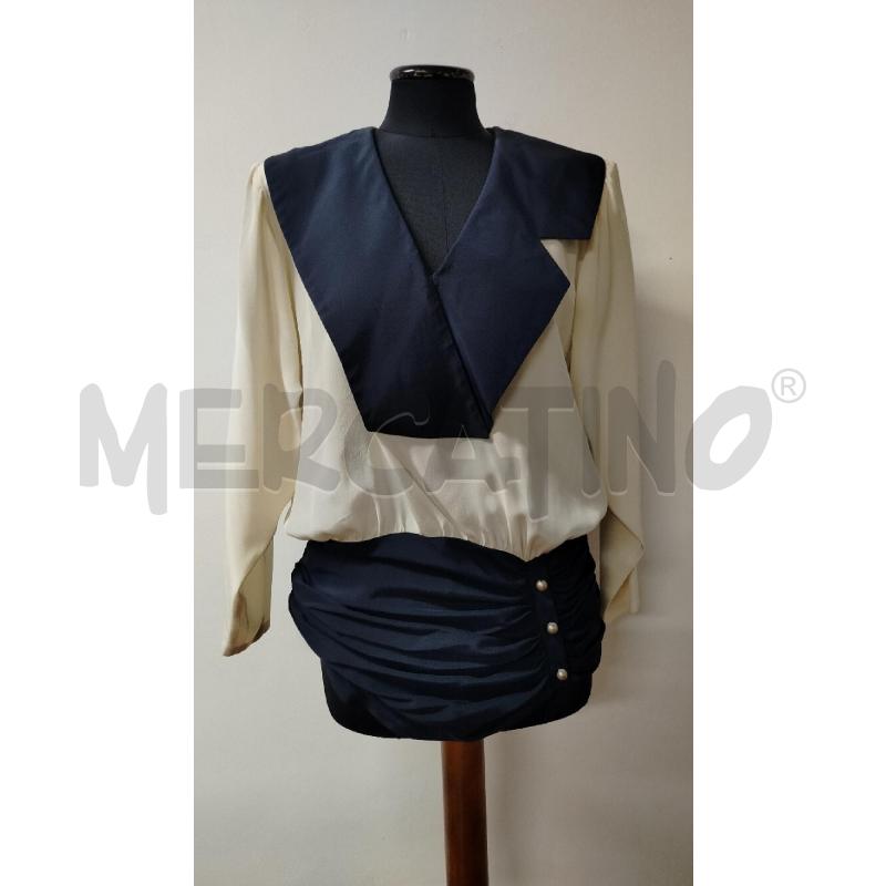 VESTITO DONNA MILA SCHON PANNA DETT BLU NOTTE | Mercatino dell'Usato Roma cinecitta' 1