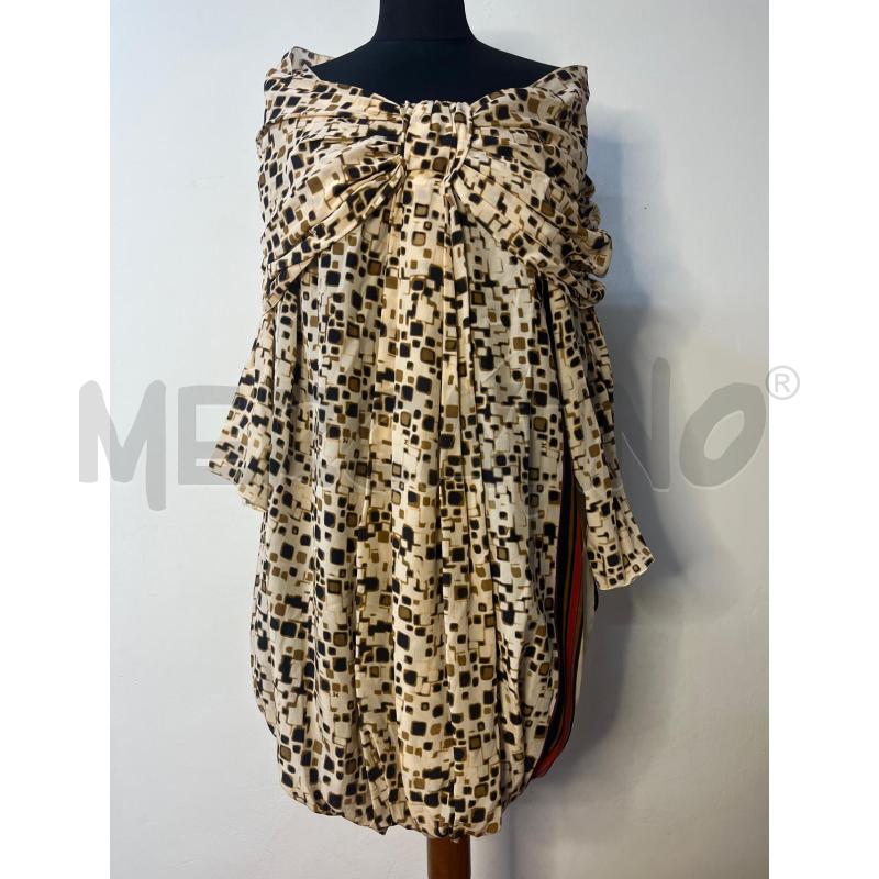 VESTITO DONNA MISSONI BEIGE QUADRETTI BANDA LATERALE | Mercatino dell'Usato Roma cinecitta' 1