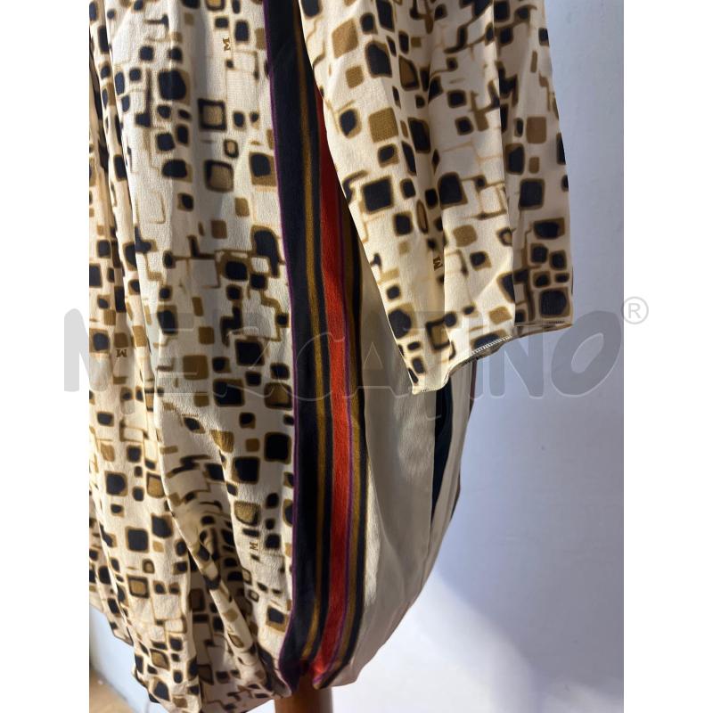 VESTITO DONNA MISSONI BEIGE QUADRETTI BANDA LATERALE | Mercatino dell'Usato Roma cinecitta' 3