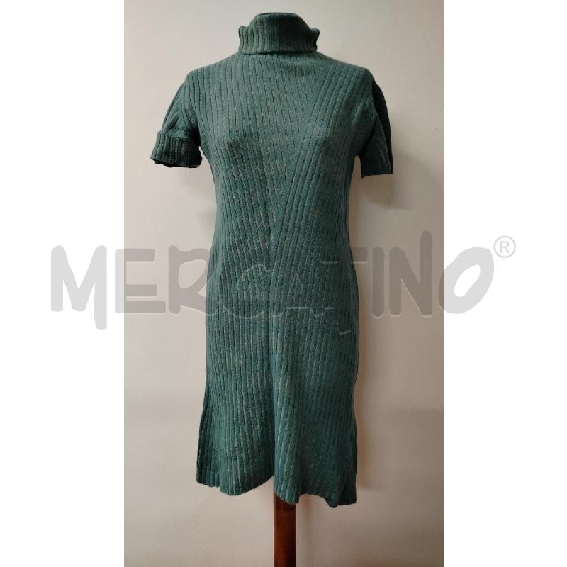 VESTITO DONNA MISSONI VERDE ACQUA COSTE MANICHE CORTE | Mercatino dell'Usato Roma cinecitta' 1
