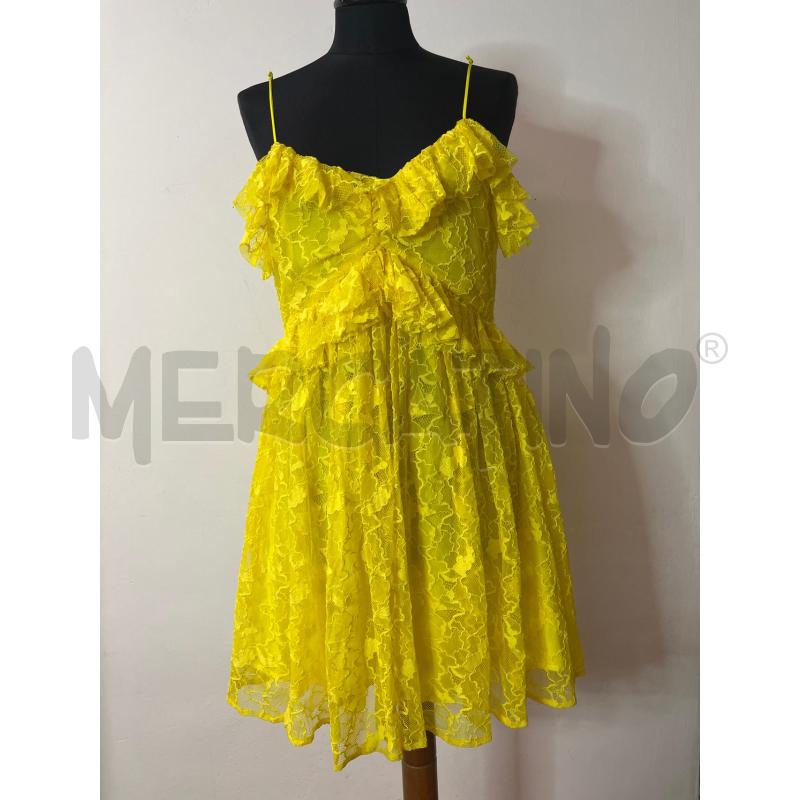 VESTITO DONNA MSGM GIALLO PIZZO  | Mercatino dell'Usato Roma cinecitta' 1