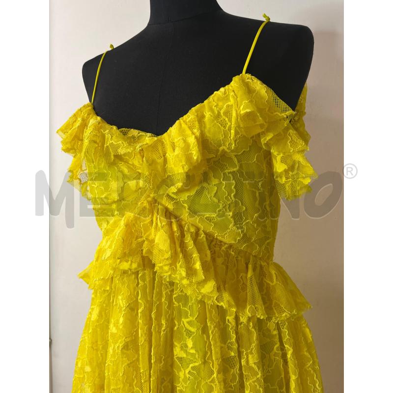 VESTITO DONNA MSGM GIALLO PIZZO  | Mercatino dell'Usato Roma cinecitta' 2