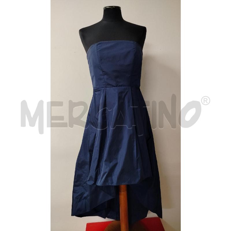 VESTITO DONNA PINKO BLU TAGLIO ASIMM SOTTOGONNA NERA | Mercatino dell'Usato Roma cinecitta' 1