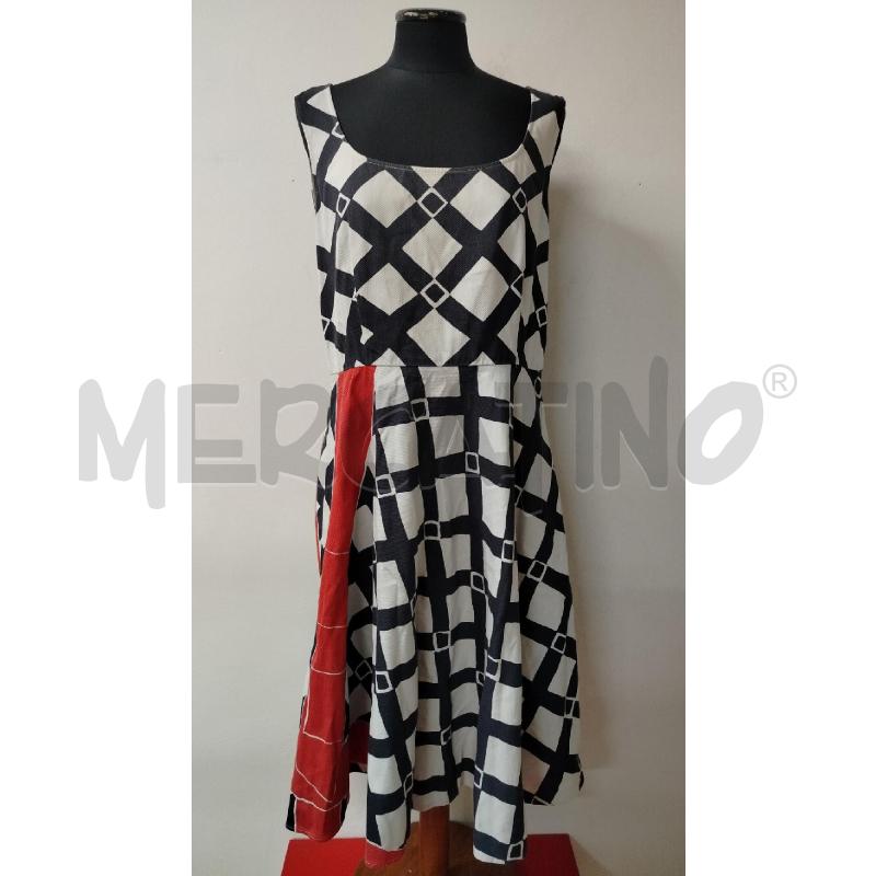 VESTITO DONNA REDVALENTINO ROMBI BIANCHI BANDE BLU | Mercatino dell'Usato Roma cinecitta' 1