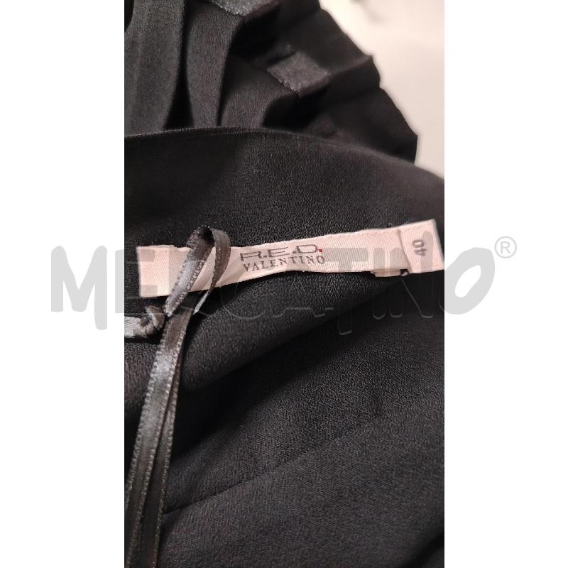 VESTITO DONNA RED VALENTINO NERO PLISSET A BANDE  | Mercatino dell'Usato Roma cinecitta' 3