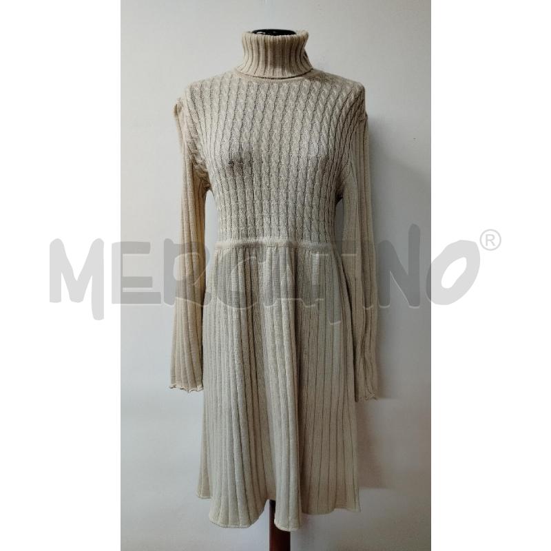VESTITO DONNA ROCCO BAROCCO PANNA TRECCE COSTE A MAGLIA | Mercatino dell'Usato Roma cinecitta' 1