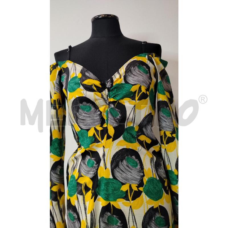VESTITO DONNA SPORTMAX LUNGO FOHLIE GIALL VERD GRIG  | Mercatino dell'Usato Roma cinecitta' 2