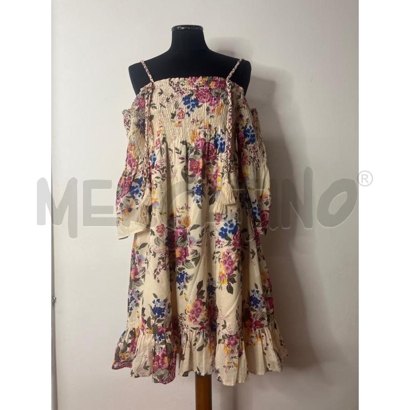 VESTITO DONNA TWINSET ROSA FIORI LACCETTI | Mercatino dell'Usato Roma cinecitta' 1