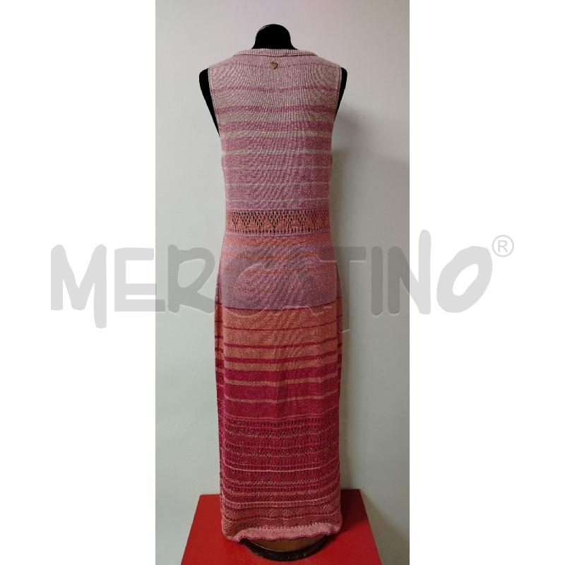 VESTITO DONNA TWIN SET ROSA LUREX RIGHE DEGRADE | Mercatino dell'Usato Roma cinecitta' 2