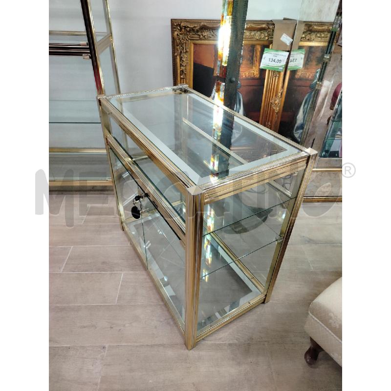VETRINETTA ANNI 70-80 OTTONE VETRO | Mercatino dell'Usato Roma cinecitta' 2