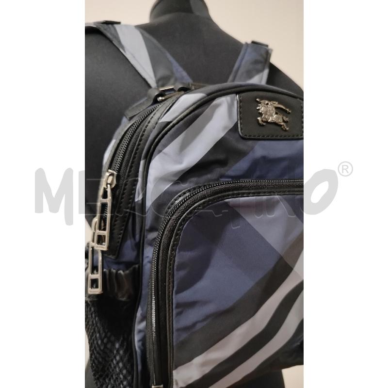 ZAINO BURBERRY BLU TARTAN INSERTI  PELLE  | Mercatino dell'Usato Roma cinecitta' 2