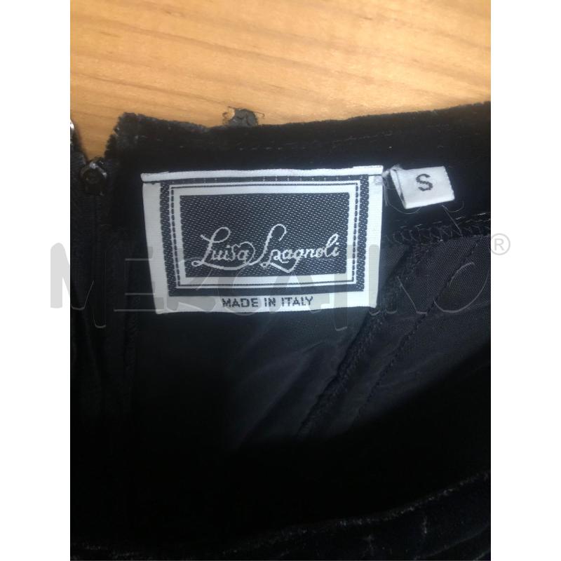ABITO DONNA LUISA SPAGNOLI VELLUTONERO+PIZZO | Mercatino dell'Usato Tivoli 3