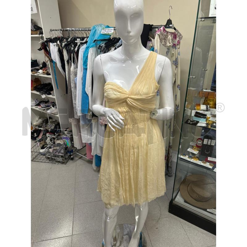 ABITO DONNA PRADA CHAMPAGNE PLISETTATO  | Mercatino dell'Usato Tivoli 1