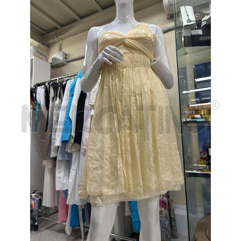 ABITO DONNA PRADA CHAMPAGNE PLISETTATO  | Mercatino dell'Usato Tivoli 2