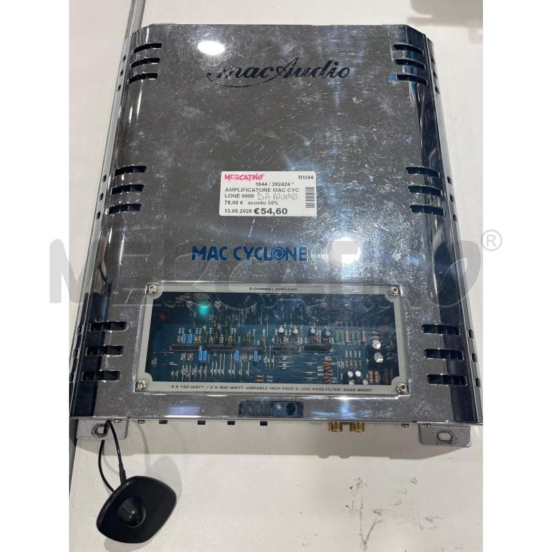 AMPLIFICATORE MAC CYCLONE 6000 | Mercatino dell'Usato Tivoli 1