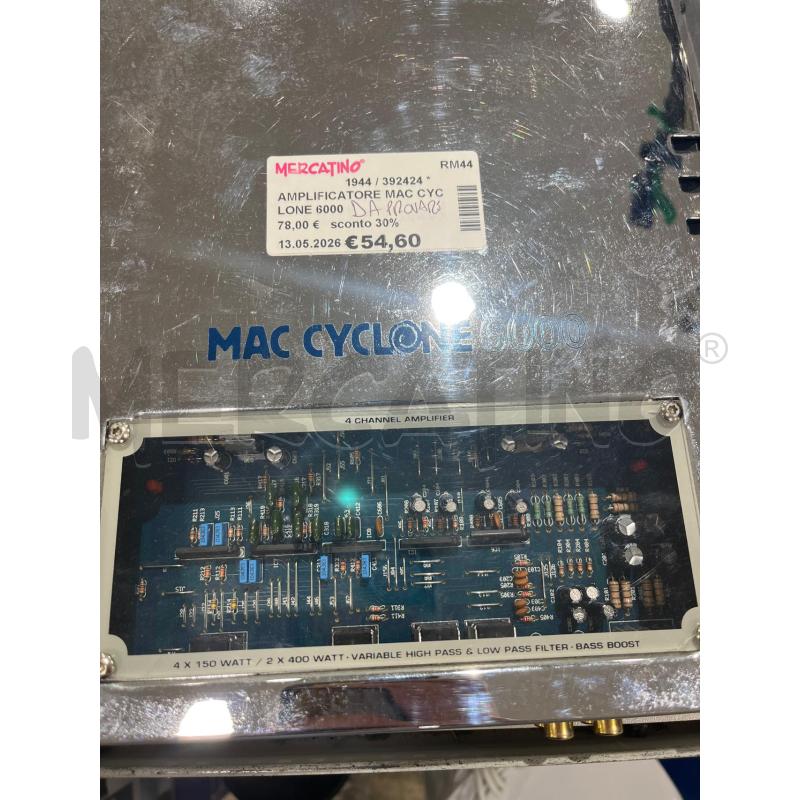 AMPLIFICATORE MAC CYCLONE 6000 | Mercatino dell'Usato Tivoli 4