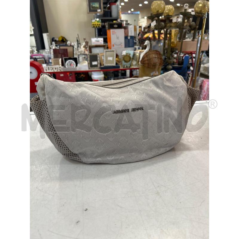 BORSA DONNA ARMANI JEANS TESUTTO GRIGIO | Mercatino dell'Usato Tivoli 1