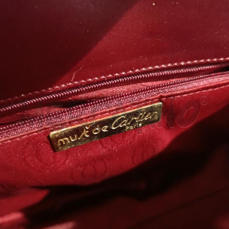 BORSA DONNA  MUST DE CARTIER BORDEAUX VINTAGE | Mercatino dell'Usato Tivoli 4
