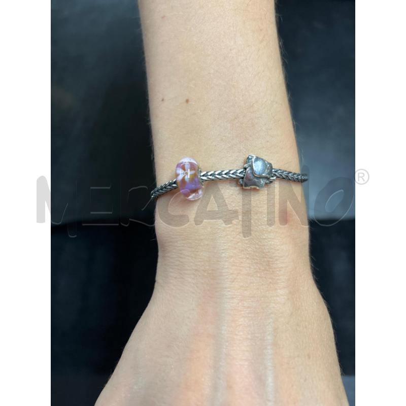 BRACCIALE ARGENTO LISE AAGAARD COPENHAGEN +2 CHARM | Mercatino dell'Usato Tivoli 1