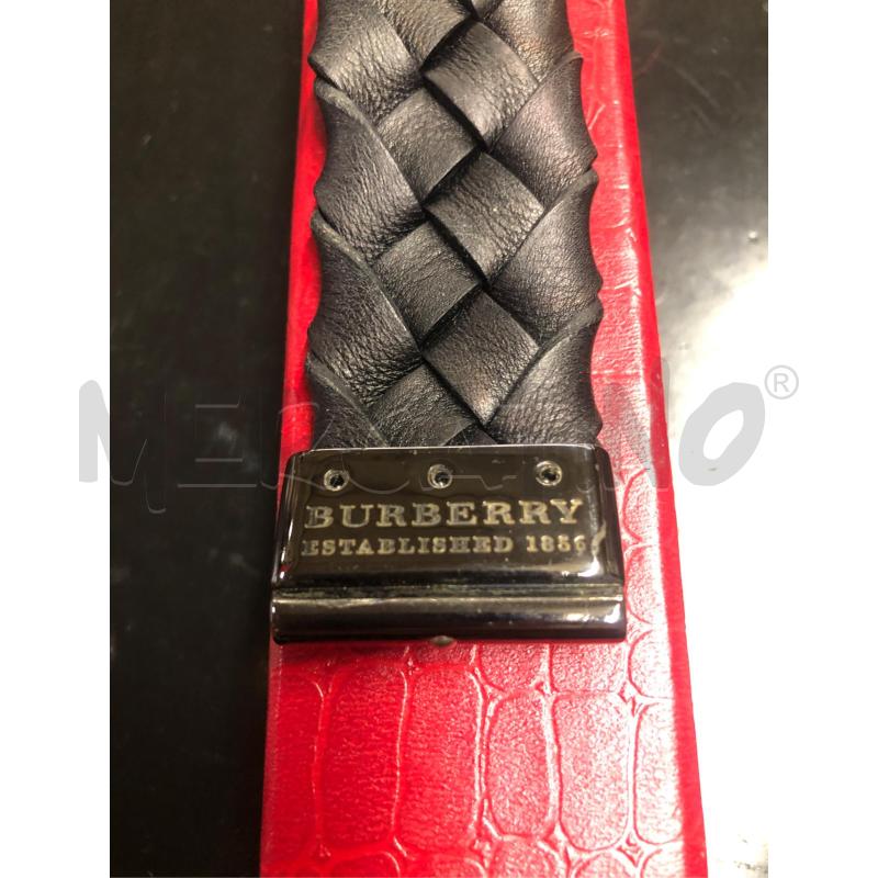 BRACCIALE BURBERRYPELLE INTRECCIATA | Mercatino dell'Usato Tivoli 3