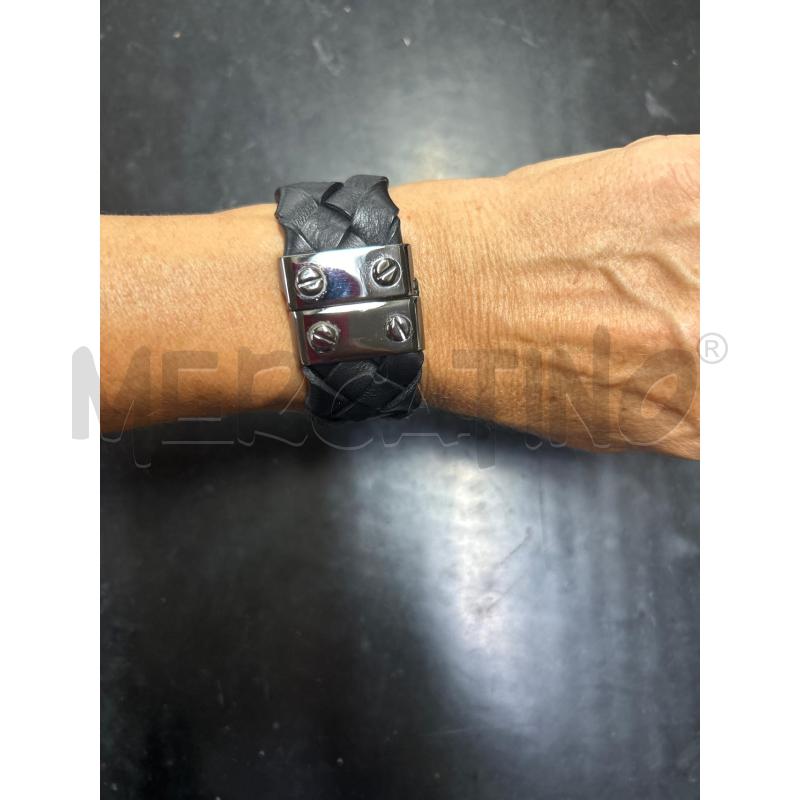 BRACCIALE BURBERRYPELLE INTRECCIATA | Mercatino dell'Usato Tivoli 5