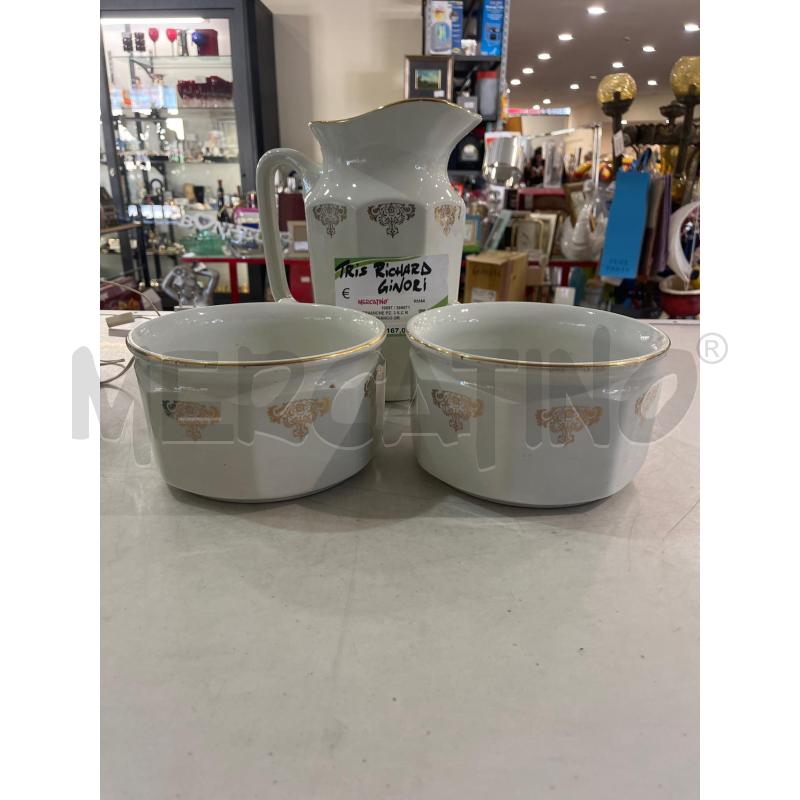 CERAMICHE PZ. 3 S.C RICHARD BIANCO ORO | Mercatino dell'Usato Tivoli 1