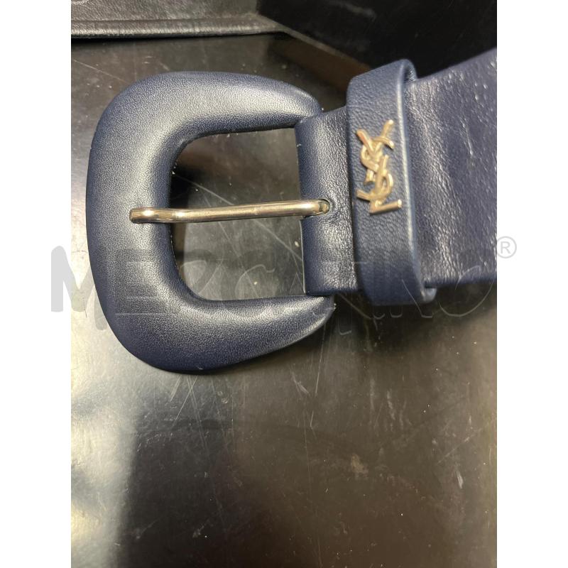 CINTURA DONNA YSL PELLE BLU | Mercatino dell'Usato Tivoli 3