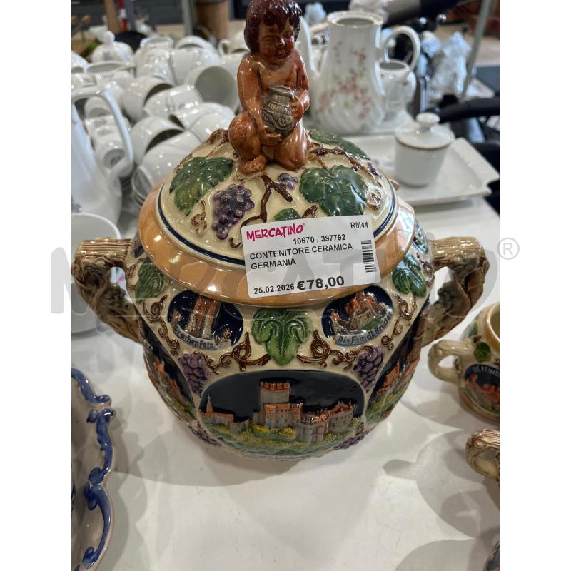 CONTENITORE CERAMICA GERMANIA  | Mercatino dell'Usato Tivoli 3