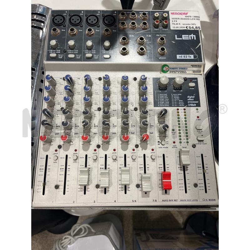 MIXER ASSIVO LEM RD 82 FX | Mercatino dell'Usato Tivoli 1