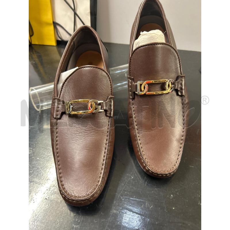 MOCASSINI PELLE UOMO DOLCE E GABBANA MARRONE  | Mercatino dell'Usato Tivoli 1
