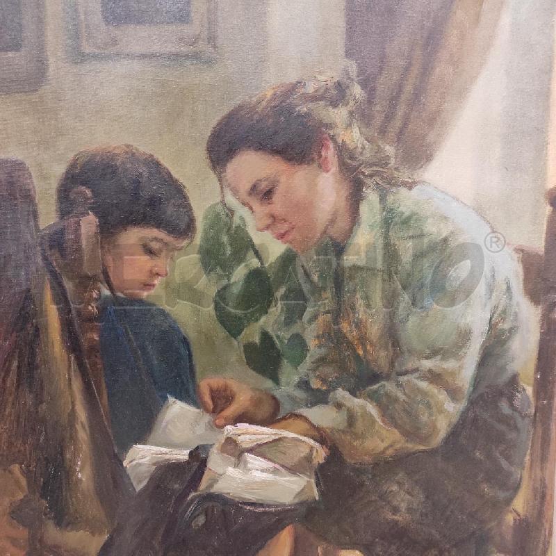 QUADRO DIPINTO OLIO SU TELA UGO DE CESARE 50X60 CM | Mercatino dell'Usato Tivoli 2