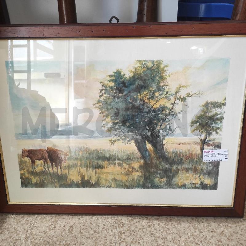 QUADRO FORTUNATO RUSSO ACQUERELLO  | Mercatino dell'Usato Tivoli 1